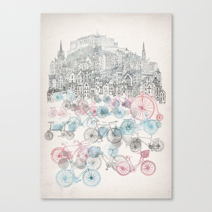 Old Town Bikes Canvas Print