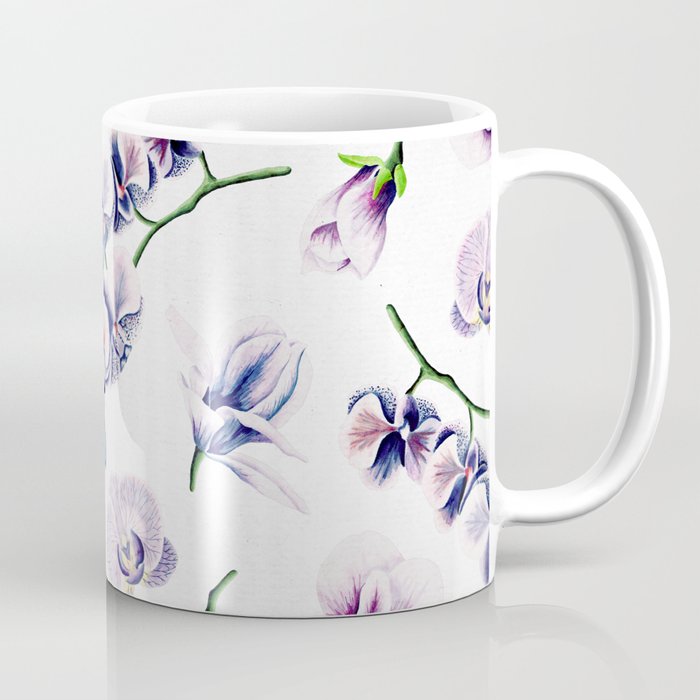 Lavender Blossom Floral Pattern Coffee Mug