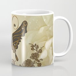 Beautiful elegant butterflies with heart Coffee Mug