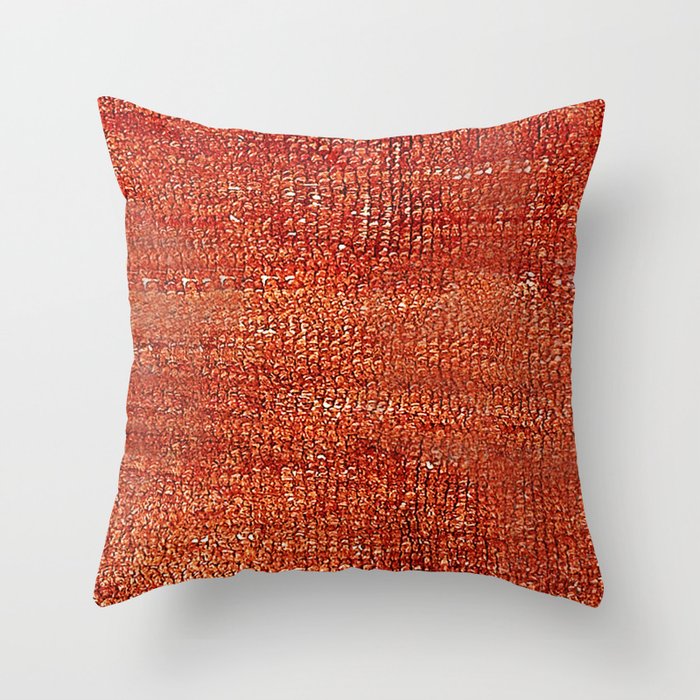 Bakhshaish Rug Detail Print Throw Pillow