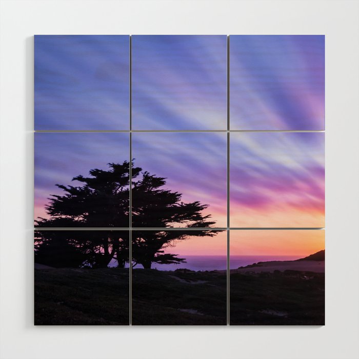 Colorful Clouds Wood Wall Art