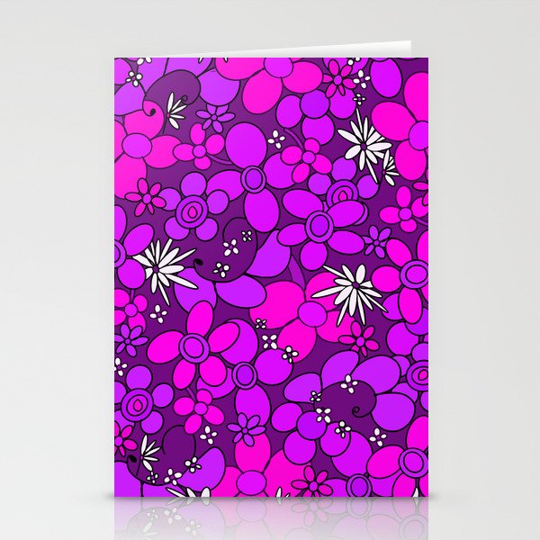 60s 70s Retro Flower Glam #2 #floral #decor #art #society6 Stationery Cards