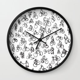 Bicycle Diaries :: Single Line Wall Clock