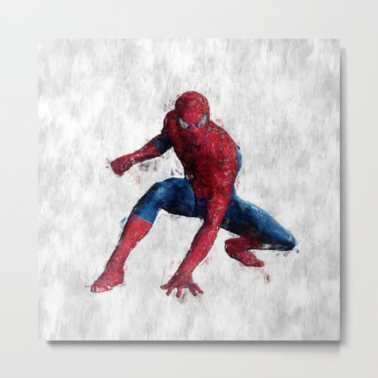 Spider Man Hero Metal Print