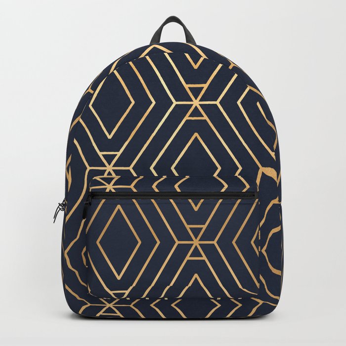 Navy and 2025 gold backpack