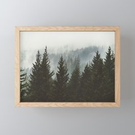 Forest Fog Mountain IV - Wanderlust Nature Photography Framed Mini Art Print