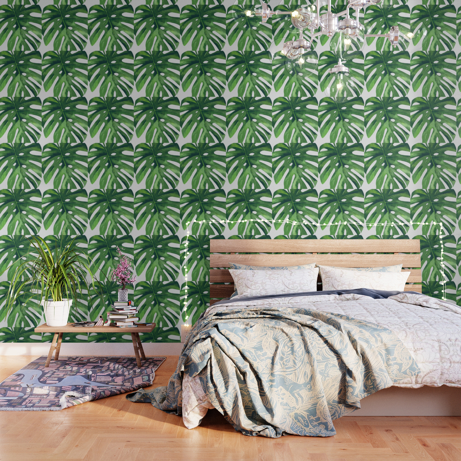 monstera leaf wallpaper by nadja1