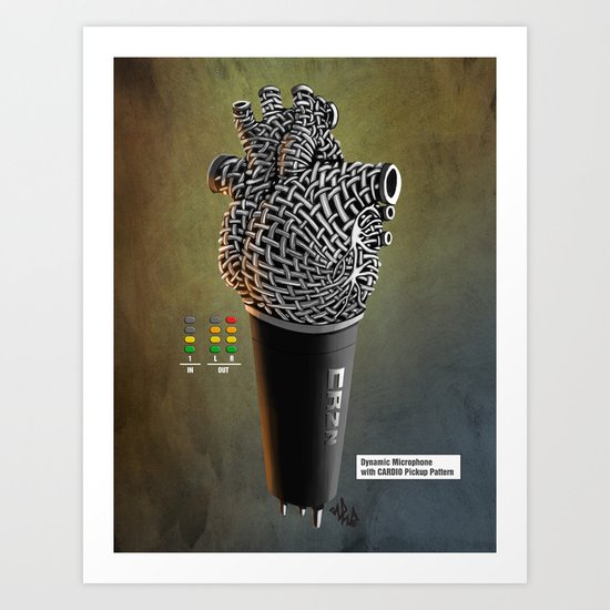 CRZN Dynamic Microphone - 003 Art Print