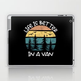 Travel Life Is Better In A Van Camping Laptop Skin