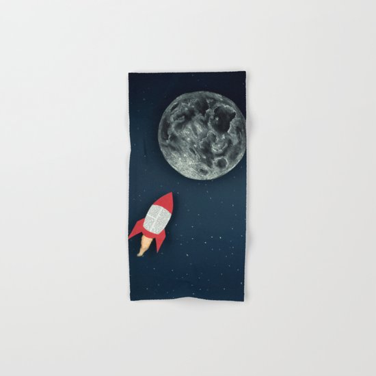 Rocket to the Moon Hand & Bath Towel