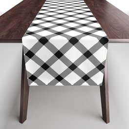 Classic Gingham Black and White - 09 Table Runner