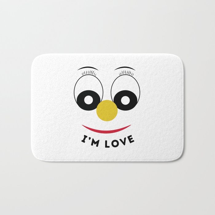 I'm love, smile Bath Mat