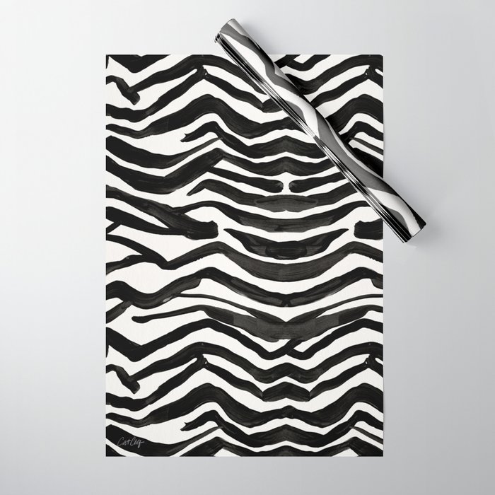 zebra wrapping paper