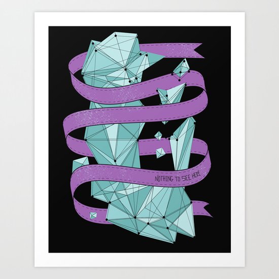 Nothing To See Here (B). Art Print