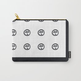 Dotty Faces Carry-All Pouch