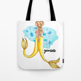 Gemini Mermaids Tote Bag