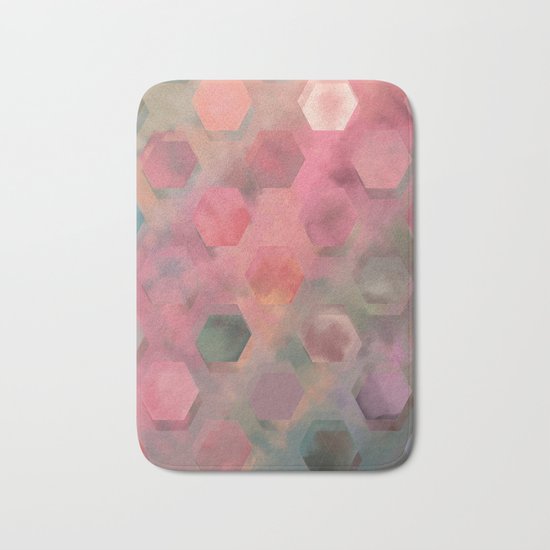 Autumn Bee Square Bath Mat