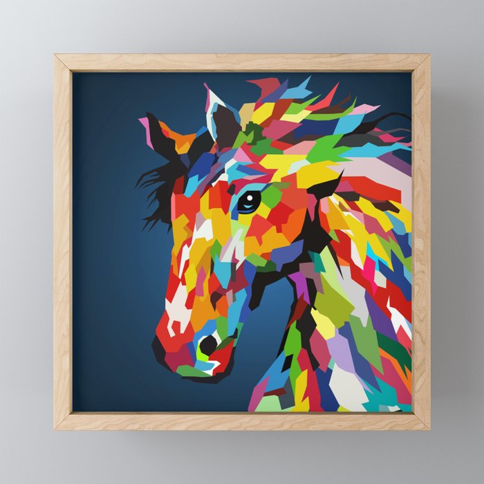 beautiful Horse Framed Mini Art Print