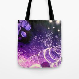Purple Underwater Sea Tote Bag