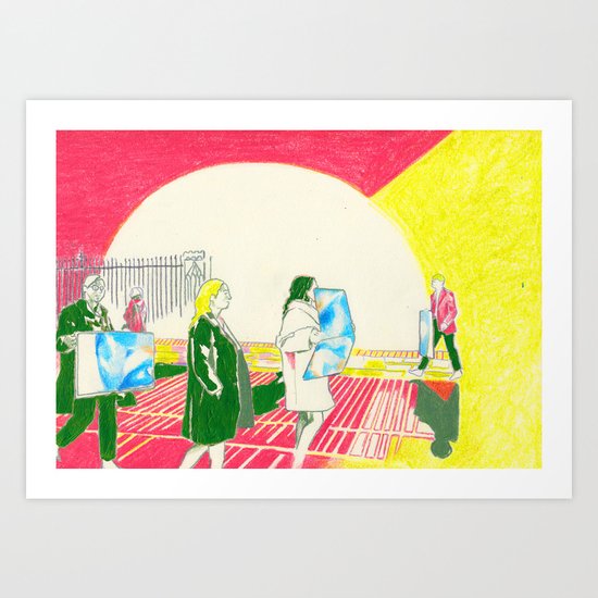 Pale Blue Dot Art Print By N4n4nn4 Society6
