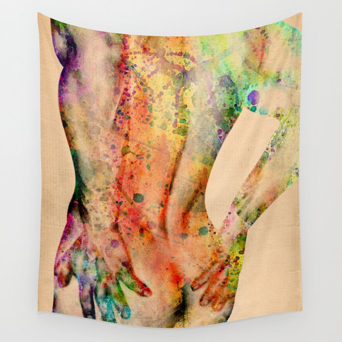 male nude art 1 Wall Tapestry