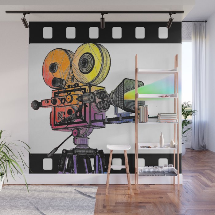 Lights Camera Action! Wall Mural