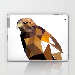 Hawk, Wild and free, Geometric birds Laptop Skin