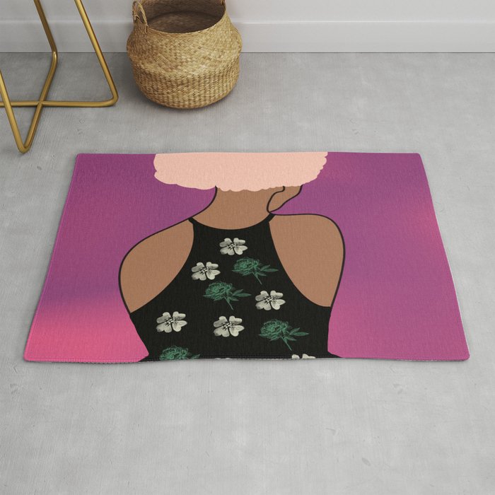 Woman At The Meadow 48 Rug