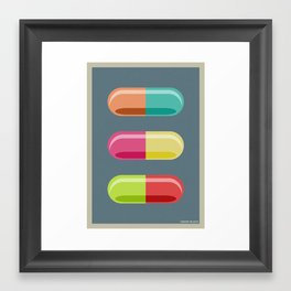 Pills Framed Art Print