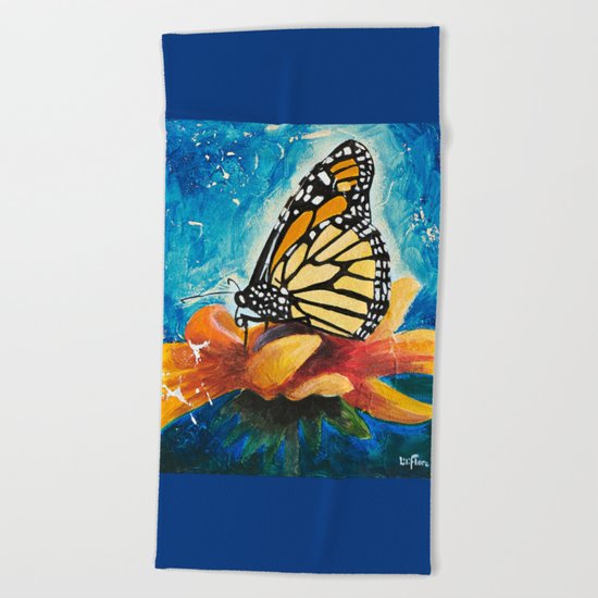 Butterfly - Discreet clarity - by LiliFlore Beach Towel
