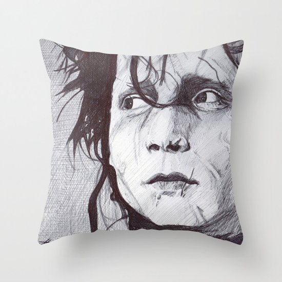 Edward Scissorhands Throw Pillow