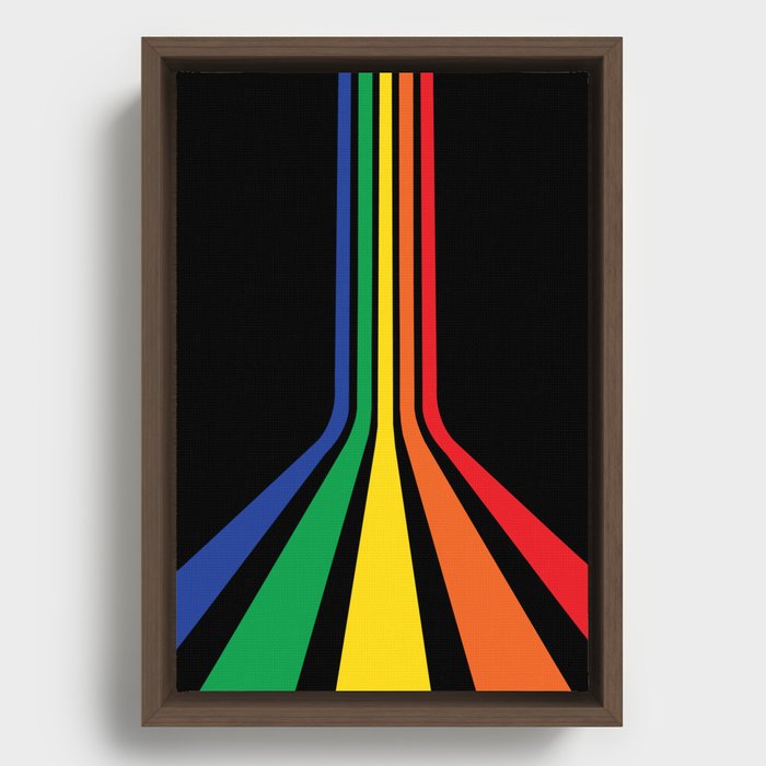 1970's Rainbow Pride Framed Canvas
