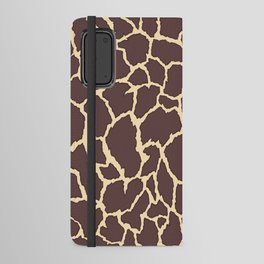 Giraffe pattern. Animal skin print . Digital Illustration Background Android Wallet Case