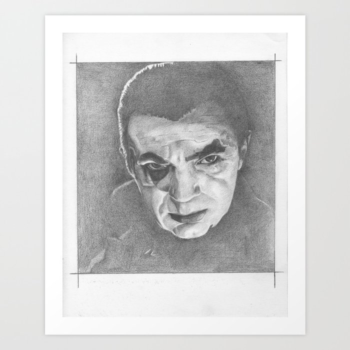 Bela Lugosi // Graphite Art Print