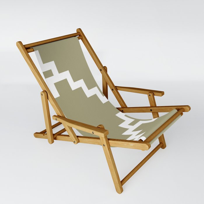 Geometrical simple retro steps 4 Sling Chair