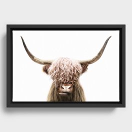 Scottish Highland Cow Framed Canvas