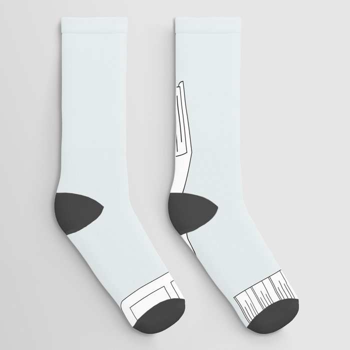 Stack of Books Flat Design Seamless Pattern Socks