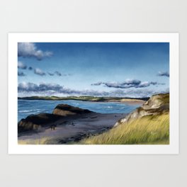 Newborough Beach, Anglesey, North Wales Art Print