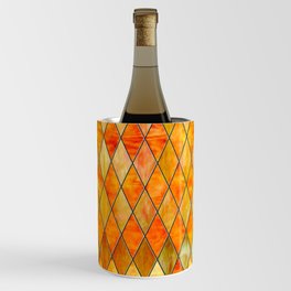 Yellow Stained Glass Wine Chiller