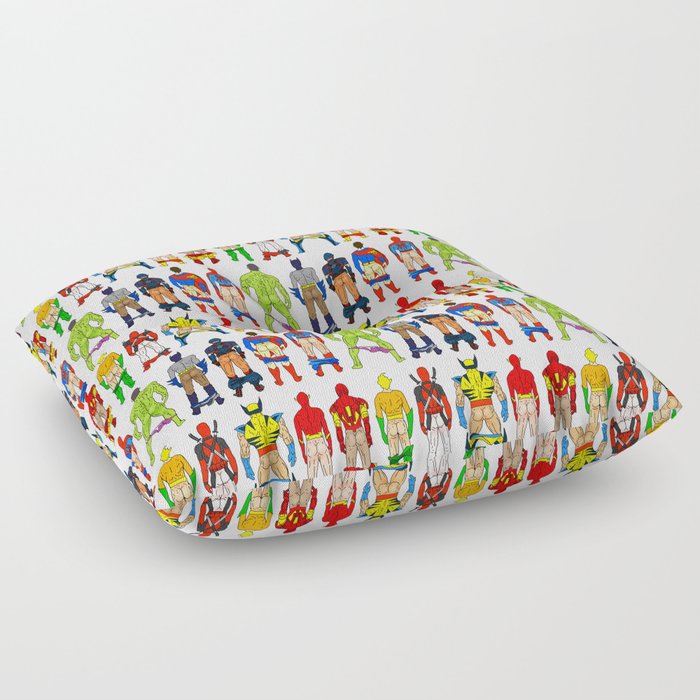 Superhero Butts Floor Pillow By Notsniw Society6