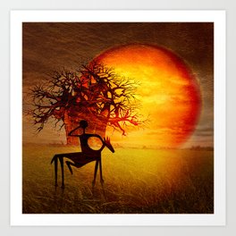 Visions of fire Art Print