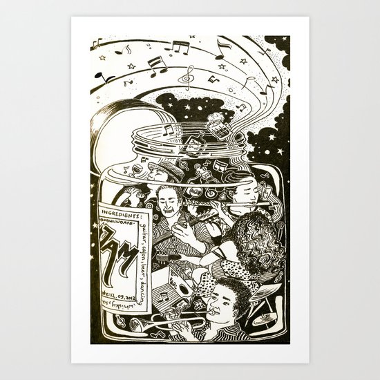 Music Jam Art Print