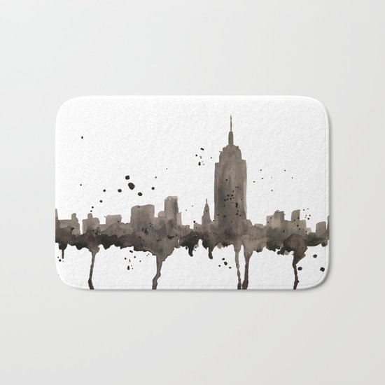 NYC Skyline Bath Mat