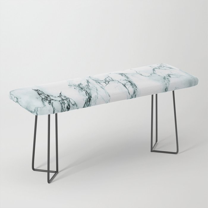 Green Marble Look Bench