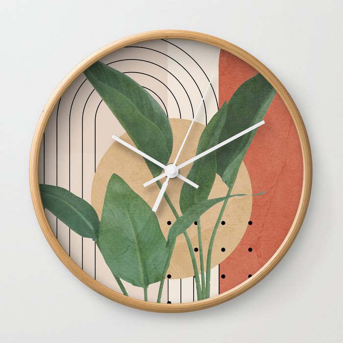 Nature Geometry V Wall Clock