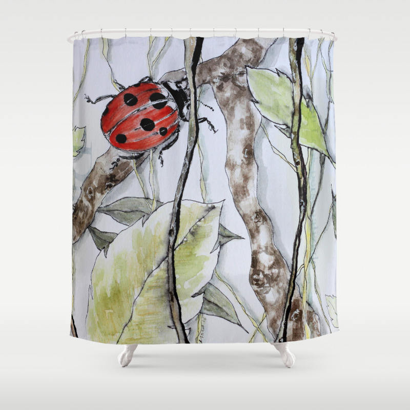 Ladybug Shower Curtain By Ateliernsp Society6