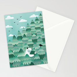 Tree Hugger (Spring & Summer version) Stationery Card
