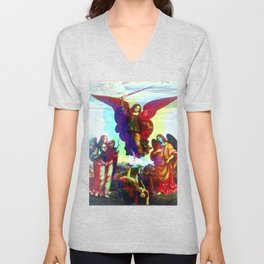 The Three Archangels V Neck T Shirt