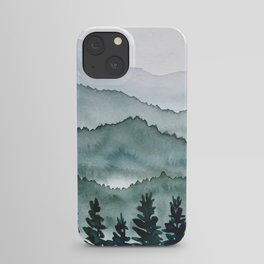 Watercolor Mountains iPhone Case