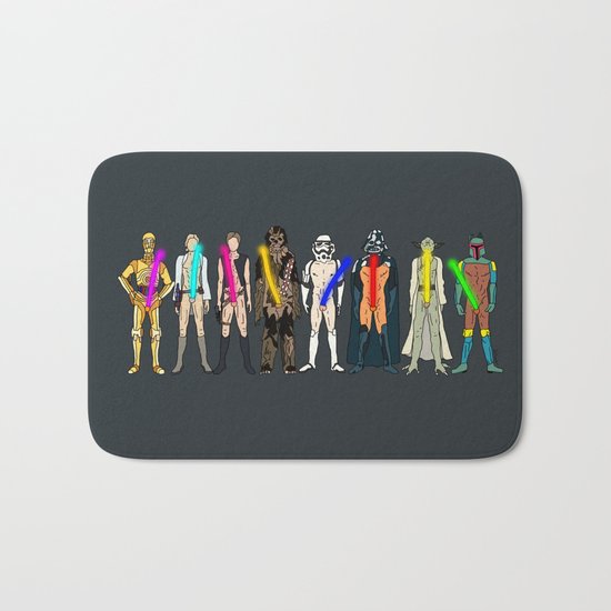 Naughty Lightsabers Bath Mat